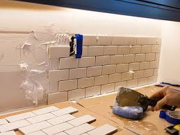 Installing subway tile without spacers. Kitchen Chronicles A Diy Subway Tile Backsplash Part 1