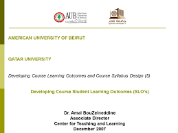 American University Of Beirut Qatar University Ppt Download