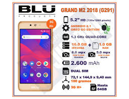 TELEFONO CELULAR BLU GRAND M2 2018 (G291)