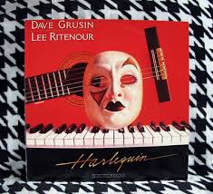 Dave Grusin & Lee Ritenour : Harlequin 1985 Jazz LP Vinyl Record GRP-A-1015 