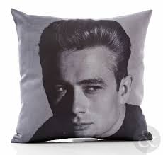 Just Contempo James Dean Cushion Cover, Black, 17x17 inches : Amazon.co.uk:  Home & Kitchen