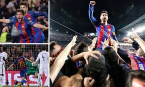 Analysing the final 10 minutes. Barcelona 5 1 Psg Agg 6 5 Barca Complete Comeback Daily Mail Online