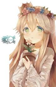 It's not something that stands out. Cute Anime Girl Blonde Hair Green Eyes Anime Wallpapers