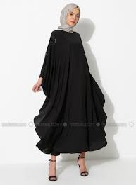 Modern Ferace Modelleri Noir Col Rond Tissu Non Double Robe Https Ift Tt 3cfkwqn Elbise Giyim Siyah