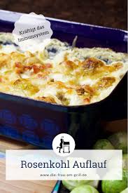 Rosenkohl Auflauf Rosenkohlauflauf Vegetarisch Rosenkohl Lebensmittel Essen