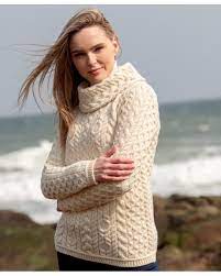 Get the best deals on cable knit cowl neck sweater and save up to 70% off at poshmark now! Cable Knit Cowl Neck The Irish Sweater Shop Quality Wool Sweaters More Made In Ireland