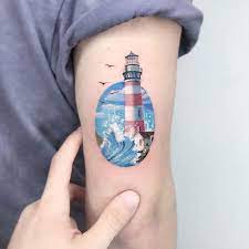 One look at beach tattoos and you're relaxed, they warm your heart instantly, making you forget about the boring everyday life at work and in cold countries…. Lighthouse Tattoos Meanings Tattoo Designs Ideas