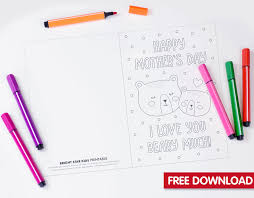Choose from funny ecards or heartfelt virtual greetings. Free Mother S Day Colouring Card Printable Mother S Day Card