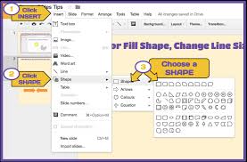 To change the color, select the icon and click fill color or line color (for reference, you can find the color palette in our final slides). Google Slide Color Fill Shapes And Change Outline Ms Drasby S Tech Babble