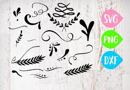 Flourish Accents Svg Scrolls Svg Swirls Svg Digital Frames Etsy In 2020 Design Elements Svg Design Flourish