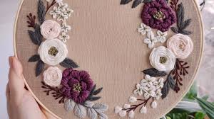 Floral wreath printable flower embroidery patterns. Spring Honey Pattern March Wreath Youtube