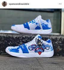 Spencer dinwiddie from the brooklyn nets came out with same news shoes so i got a pair here is spencer dinwiddie talks about designing his sneaker brand k8iros with artist troy kickasso cole. Spencer Dinwiddie Auctions Off Nipsey Hussle Tribute Sneakers For Charity The Sport Of Philanthropy