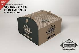 A professional and clean juice box packaging free mockup in psd. Square Cake Carrier Packaging Mockup Packaging Mockup Free Packaging Mockup Packaging