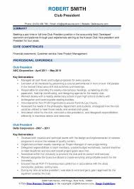 Provide timely and accurate financial reports, analyses and trends to the ceo, the board of directors, pe investors and other senior executives Club President Resume Samples Qwikresume