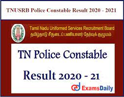 Tnusrb has successfully conducted the constable, jail warder, & fireman exam on 13th dec 2020, and the answer key for the same was also released by the official which can be accessed from the link given below. Tnusrb Police Constable Result 2020 2021 Out à®¤à®® à®´à®• à®• à®µà®² à®¤ à®± à®¤ à®° à®µ à®® à®Ÿ à®µ à®•à®³