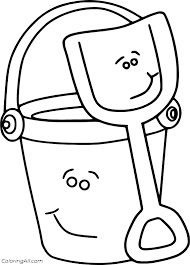 Free printable shovel and pail from blues clues coloring page in vector format, easy to print from any device and automatically fit any paper size. Pail And Shovel Together Coloring Page Coloringall