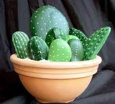 Ver más ideas sobre cactus pintados en piedras, decoracion con piedras, manualidades con piedras. Como Hacer Cactus Con Piedras Pintadas Paso A Paso Pequeocio