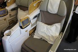 Enjoy our new seat cover designs and leather headrests. My Review Flying Emirates Airline Business Class To Dubai Airlinereporter Airlinereporter