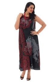 Robes grande taille pour tous types de circonstances : Robe Grande Taille Fluide Avec Un Col Rond Noire Daily