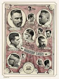 The Barbershop Classics Poster Barber Shop Vintage Barber Greaser Hair