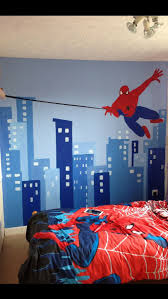 Spider Man Bedroom 1 Boys Bedroom Decor Spiderman Bedroom Bedroom Themes