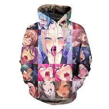 Anime hoodies are available now. Aesthetic Cosplay Ahegao Anime Girls Hoodie Walmart Com Walmart Com