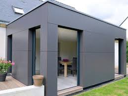 Avant Apres Un Pavillon Agrandi Et Transforme Par L Ajout D Un Cube Extention Maison Extension Maison Extension Maison Bois