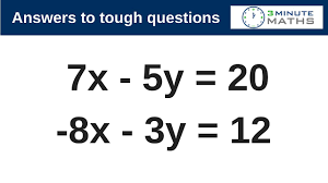 How To Solve Simultaneous Equations With Negative Numbers Youtube