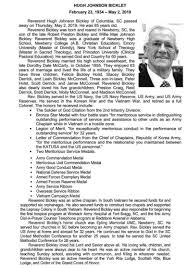 Rev Hugh Johnson Bickley (1934-2019): homenaje de Find a Grave