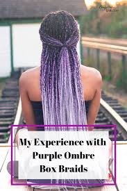 Grey And Purple Ombre Box Braids Ombre Box Braids Braided Hairstyles Black Hair Ombre