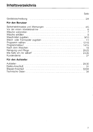 manual miele special electronic w 711 page 3 of 40 german