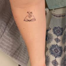 Open Book Temporary Tattoo
