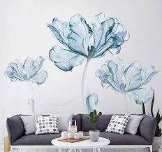 Derun Trading Wall Stickers Murals Home Decor Home Decor Accents For Living Room Flower Wall Dec Wall Decals Living Room Large Wall Stickers Large Wall Decor