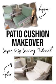Don't throw away old outdoor cushions. Diy Outdoor Cushion Covers With Zipper Tutorial Easy Cheap