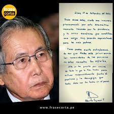 Nacional Alberto Fujimori: "Desde donde estoy, siento una inmensa  preocupación causado por la pandemia y la crisis económica" El  expresidente, Alberto Fujimori, escribió una carta desde el penal de  Barbadillo, en el