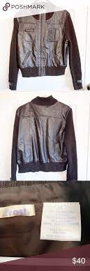 Leather Jacket W Knit Sweater Sleeves Sweater Sleeves Knitted Sweaters Sweaters