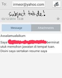 Surat Rasmi Melalui Email Rasmi L