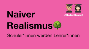 Oder ist darunter eine naturannäherung zu verstehen, die zwar auf idealisierungen verzichtet, dabei aber darstellungsspielraum in anspruch nimmt? Der Naive Realismus Ein Verteidigungsversuch Lernvideo Youtube
