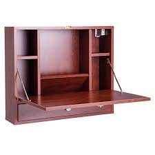 Maybe you would like to learn more about one of these? Lhone Folding Wall Mounted Laptop Desk Hideaway Organizer Storage Space Saver With Drawer Brown Buy Online In Dominica At Dominica Desertcart Com Productid 145147341
