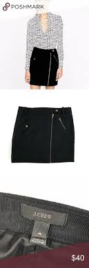 J Crew Black Motorcycle Style Mini In Wool 4 Clothes Design Motorcycle Style Style
