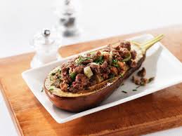 Mit Hackfleisch Gefullte Aubergine Rezept Hackfleisch Gefullte Auberginen Rezepte