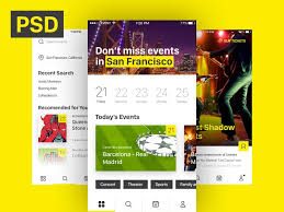 Native mobile apps for event organizers, participants, and attendees on ios and android. Free Ios Event Ticket Sales Mobile App Template Psddd Co