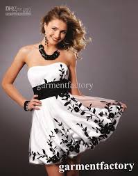 Image result for black and white party dresses for teenagers