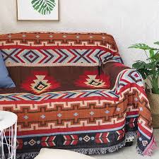 Socira vintage world map throw blankets ultra soft warm fleece blankets for men women reversible weighted bed covers for all seasons luxury plush blankets for home sofa office travel outdoors 50x40. Indian Style Geometry Throw Blanket Sofa Decorative Slipcover Cobertor Plane Travel Vintage Non Slip Stitchin Sofa Throw Blanket Home Deco Furniture Slipcovers