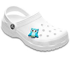 Turquoise Night Owl Jibbitz Shoe Charms Crocs Owl Shoes Shoe Charms Crocs