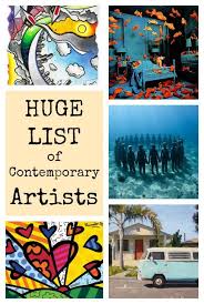 Huge List Of Contemporary Artists Art History Lessons Contemporary Artists School Art Projects