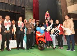 Special incentive award to student securing 80% and above in college internal exam. Himanta Biswa Sarma Distributes Scooties To Girl Students At Sivasagar