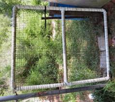 Use a pencil to mark where the hinge should go on the post, and then put the gate down. Building Pvc Pipe Gates Karen Goat Keeper