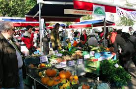 The main materials used on walls and ceilings are anodized aluminium, marble and granite. Farmers Market In Jiriho Z Podebrad Square Erasmus Photo Prague