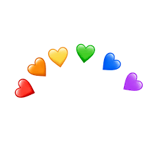 Freetoedit Rainbow Heart Tumblr Remixit Emoji Backgrounds Heart Emoji Stickers Heart Emoji